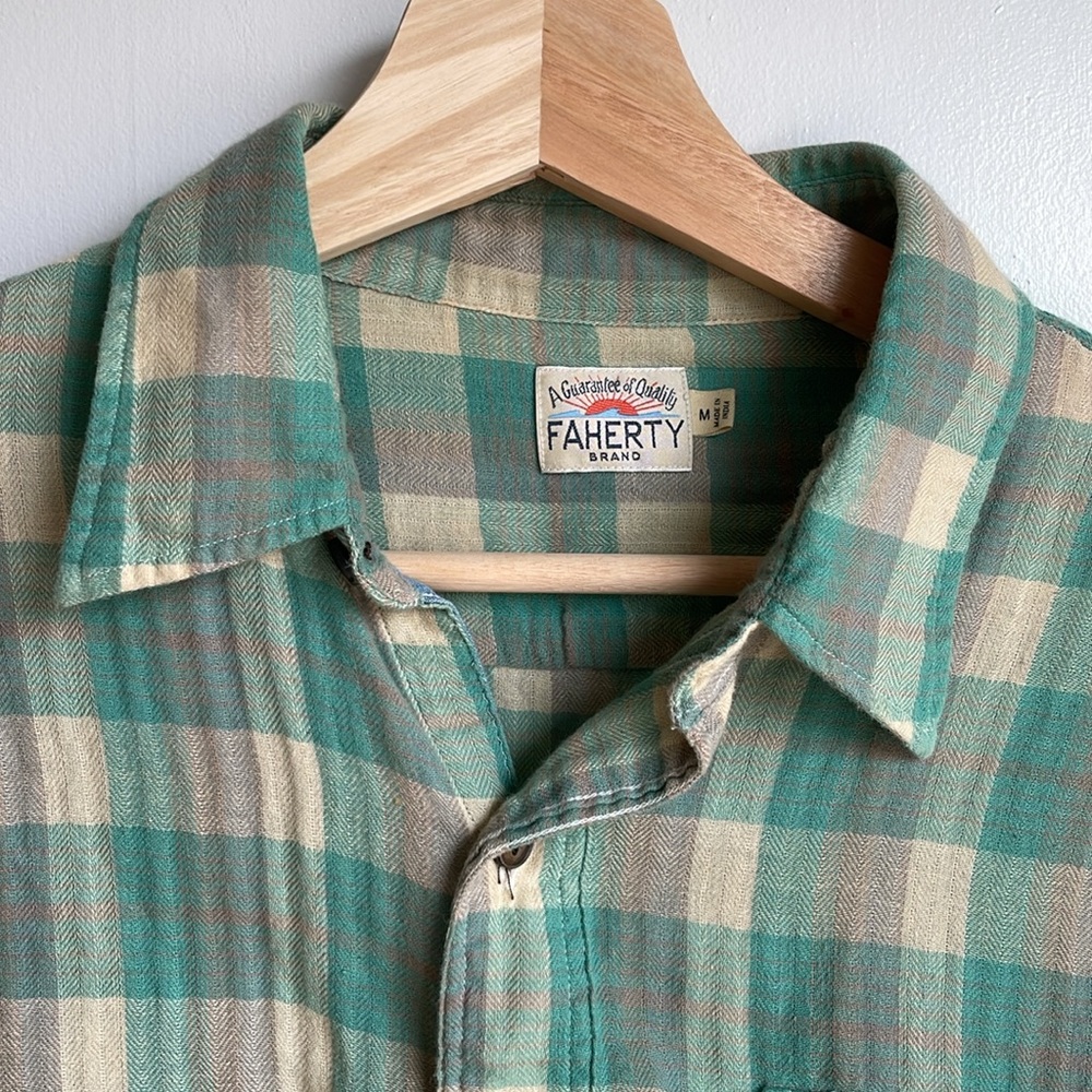 Faherty Men’s Lightweight Plaid Flannel Button Down